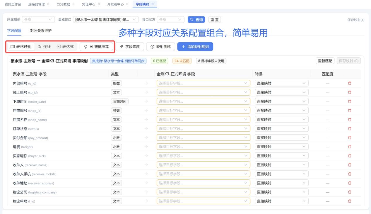 字段映射